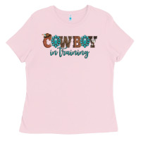 Bubblegum Pink cowboy in training Ladies Tee - Artiststas