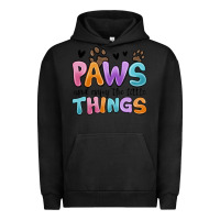 Pigment Black paws and enjoy the little things Urban Hoodie - MaliasSmallBusiness