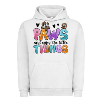 Pigment Lunar Rock paws and enjoy the little things Urban Hoodie - MaliasSmallBusiness