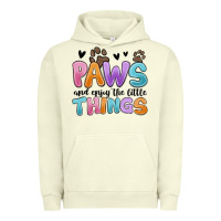 Pigment Pistachio paws and enjoy the little things Urban Hoodie - MaliasSmallBusiness