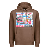 Chestnut volleyball Premium Hoodie - Zillion Design Studio