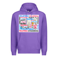 Purple volleyball Premium Hoodie - Zillion Design Studio