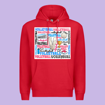 Volleyball Premium Hoodie Designed By Zillion Design Studio
