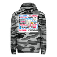 Slate Camo volleyball Premium Hoodie - Zillion Design Studio