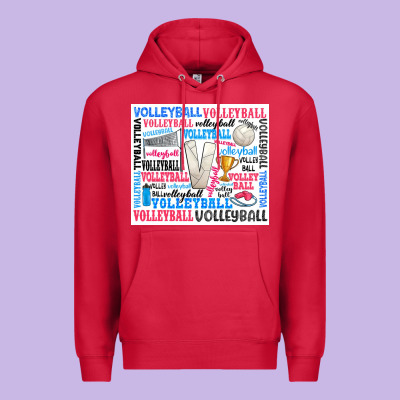 Volleyball Premium Hoodie Designed By Zillion Design Studio