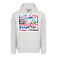 Dove Grey volleyball Premium Hoodie - Zillion Design Studio