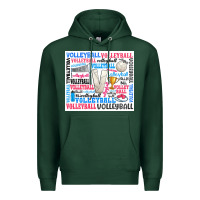 Sports Green volleyball Premium Hoodie - Zillion Design Studio