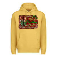 Antique Gold Merry Christmas Y'all Boots Premium Hoodie - RanaPortraitStore