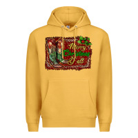 Mustard Merry Christmas Y'all Boots Premium Hoodie - RanaPortraitStore