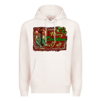 Pale Pink Merry Christmas Y'all Boots Premium Hoodie - RanaPortraitStore