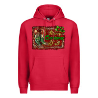 Cardinal Merry Christmas Y'all Boots Premium Hoodie - RanaPortraitStore