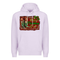 Lilac Merry Christmas Y'all Boots Premium Hoodie - RanaPortraitStore