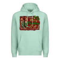 Seafoam Merry Christmas Y'all Boots Premium Hoodie - RanaPortraitStore