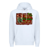 White Merry Christmas Y'all Boots Premium Hoodie - RanaPortraitStore
