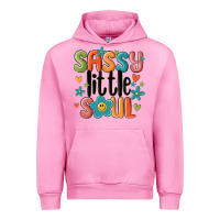 Fuchsia Pink sassy little soul smiley Urban Hoodie - MaliasSmallBusiness