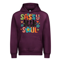 Mauve Wine sassy little soul smiley Urban Hoodie - MaliasSmallBusiness