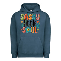 Pigment Midnight Navy sassy little soul smiley Urban Hoodie - MaliasSmallBusiness