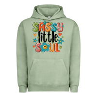 Pigment Oil Green sassy little soul smiley Urban Hoodie - MaliasSmallBusiness