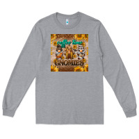 Heather Grey coffee time gnomies mug coaster Long Sleeve Tee - BarkalooDesign