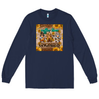 Navy coffee time gnomies mug coaster Long Sleeve Tee - BarkalooDesign