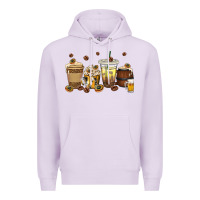 Lilac beer coffee cups Premium Hoodie - texasbilliewilder