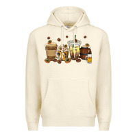 Sandshell beer coffee cups Premium Hoodie - texasbilliewilder