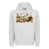 Dove Grey beer coffee cups Premium Hoodie - texasbilliewilder