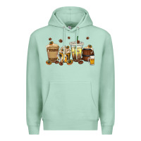 Seafoam beer coffee cups Premium Hoodie - texasbilliewilder