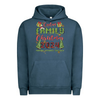 Pigment Midnight Navy custom family christmas 2024 marking memories toge Urban Hoodie - MaliasSmallBusiness