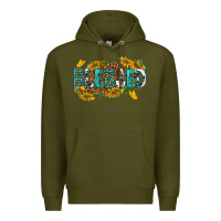 Army Green blessed Premium Hoodie - texasbilliewilder