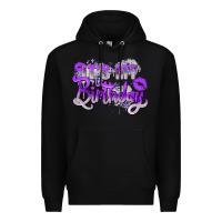 Black purple its my birthday Premium Hoodie - Zillion Design Studio