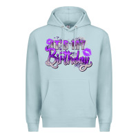 Blue Mist purple its my birthday Premium Hoodie - Zillion Design Studio