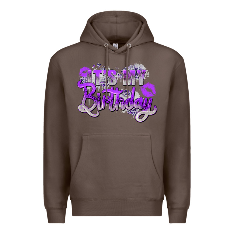 Purple Its My Birthday Premium Hoodie by Zillion Design Studio | Teevron