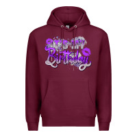 Burgundy purple its my birthday Premium Hoodie - Zillion Design Studio