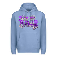 Colony Blue purple its my birthday Premium Hoodie - Zillion Design Studio
