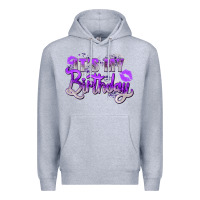 Heather Grey purple its my birthday Premium Hoodie - Zillion Design Studio
