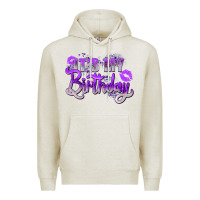 Oatmeal Heather purple its my birthday Premium Hoodie - Zillion Design Studio