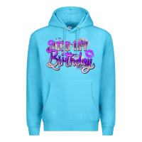 Ocean Blue purple its my birthday Premium Hoodie - Zillion Design Studio