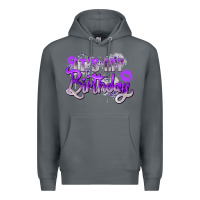 Rock purple its my birthday Premium Hoodie - Zillion Design Studio