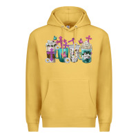 Antique Gold blessed coffee cups Premium Hoodie - texasbilliewilder