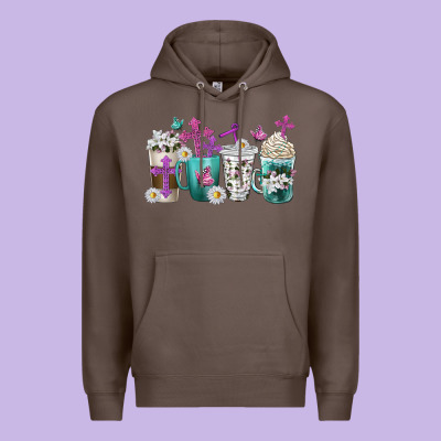 Premium Hoodie blessed coffee cups