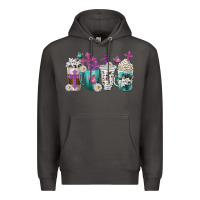 Smoke blessed coffee cups Premium Hoodie - texasbilliewilder
