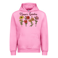 Fuchsia Pink nana's garden Urban Hoodie - MaliasSmallBusiness