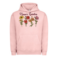 Pigment Salmon nana's garden Urban Hoodie - MaliasSmallBusiness