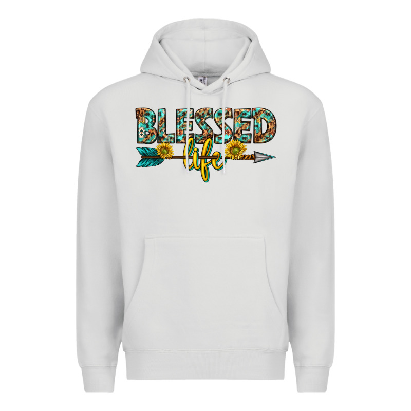 Blessed Life Western Premium Hoodie by texasbilliewilder | Teevron