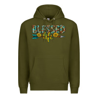 Army Green blessed life western Premium Hoodie - texasbilliewilder