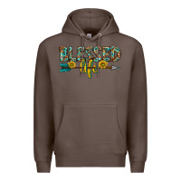 Coffee blessed life western Premium Hoodie - texasbilliewilder