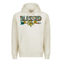 Oatmeal Heather blessed life western Premium Hoodie - texasbilliewilder