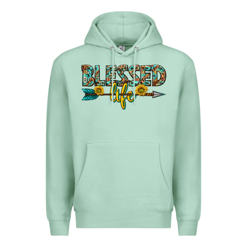 Blessed Life Western Premium Hoodie by texasbilliewilder | Teevron