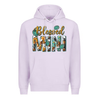 Lilac blessed mini with leopard and aztec Premium Hoodie - texasbilliewilder